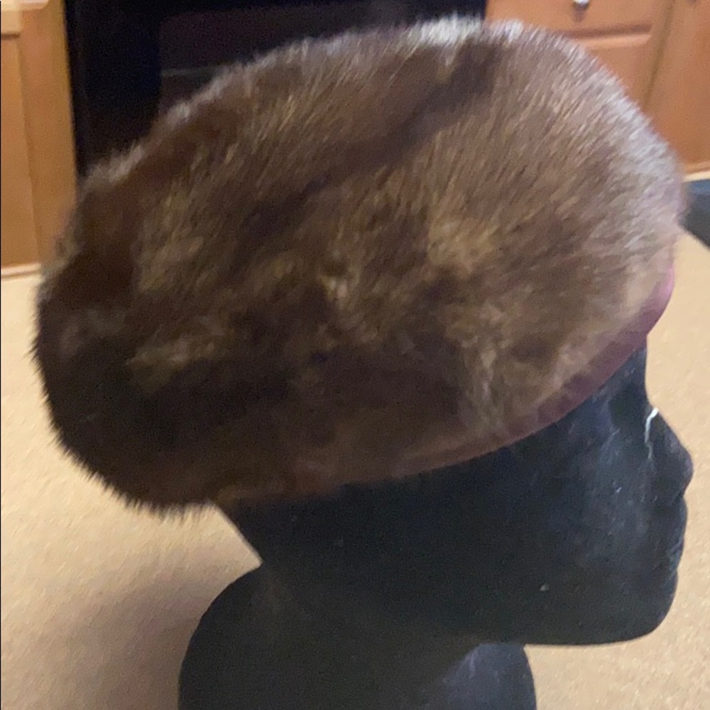 Marshall Fields Vintage Mink Fur Tam Hat - Picture 3 of 7